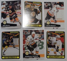 Boston Bruins 6 pc Hockey Card Collection - 1991 - Ray Bourque - Topps V... - £11.49 GBP