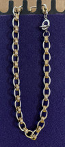 Gold And Silver Tone Necklace - Approx 17&quot;- Bold Statement Necklace - £11.95 GBP