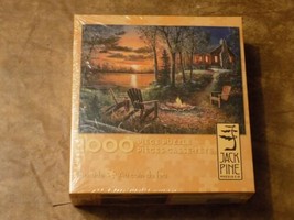 Jack Pine Fireside 1000 Piece Jigsaw Puzzle - £15.58 GBP