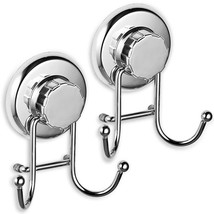 - Powerful Vacuum Suction Cup Hooks - Organizer For Towel, Bathrobe And Loofah - - £23.96 GBP