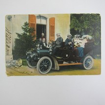 Antique Automobile Postcard 1906 Kansas City Missouri to Richmond Indiana RARE - £7.50 GBP