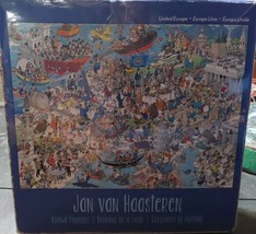 Jan Van Haasteren United Europe 1000pc Jigsaw Puzzle Comic Humor 2013 - £32.82 GBP