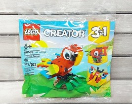 Lego Creator 30581 Tropical Parrot Legoland Coupon 2022 Polybag New Sealed 66pcs - £8.31 GBP