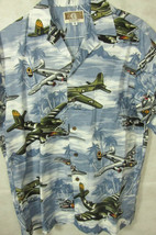 Kalaheo Mens Size M Pearl Harbor WWII Hawaiian Shirt B-17 B-20 B-25 Plan... - $62.99