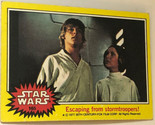 Vintage Star Wars Trading Card Yellow 1977 #165 Escaping From Stormtroopers - $2.48