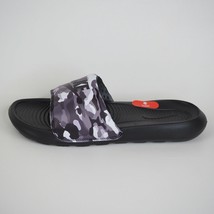 Nike Victori One Sports Slide Print Black Grey CN9678 001 Beach Sandals ... - £27.72 GBP