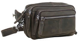 Vagarant Traveler Full Grain Leather 4-way Carry Shoulder Waist Bag LW13.DS - $89.00