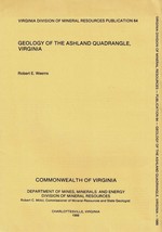 Geologic Map: Ashland Quadrangle, Virginia - £10.11 GBP