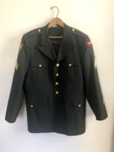 42R Dress Long Uniform Top Airborne Green U.S. Army Sergeant Coat World War Two - £32.37 GBP