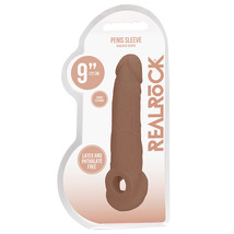 RealRock Realistic 9 in. Penis Sleeve Extender Sling Tan - $37.14