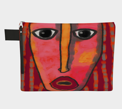 Big Red Lips Canvas Wristlet Clutch Bag Purse Accessories Pouch Zipper Bag - £35.97 GBP
