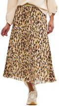 Esqualo plisse leopard midi skirt Leopard - £52.36 GBP
