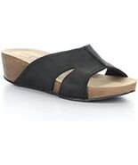 Bos &amp; Co Lanbi Size EU 41 (US 9 M) Women&#39;s Leather Wedge Slide Sandals B... - $116.09 CAD