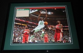Kendrick Perkins Dunk Framed 11x14 Photo Display 2010 Celtics vs Lebron Cavs - £27.62 GBP