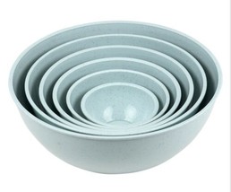 Green Plastic Speckled Mixing Bowl Set A14 - £94.66 GBP