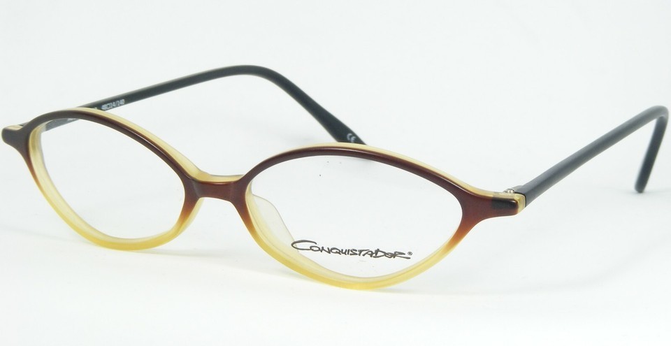 CONQUISTADOR Berlin-Mitte AJ17 03 BROWN GRADIENT KHAKI EYEGLASSES 48-14-... - $39.60