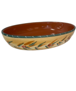 Furio Home Large Oval Stoneware Pottery Casserole Dish 14 Inch Vintage I... - $40.38 CAD
