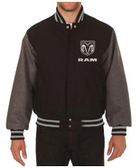 Dodge RAM Varsity Jacket –Black and Grey Wool with Embroidered Logo - €128,74 EUR+