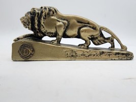 Vintage Lions Club International Prowling Lion Paperweight - £11.56 GBP