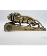 VINTAGE LIONS CLUB INTERNATIONAL PROWLING LION PAPERWEIGHT - $14.95