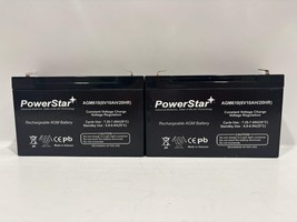 2 PK PowerStar AGM610 Deep Cycle Rechargeable Storage Battery (6V10AH/20HR) - $50.00
