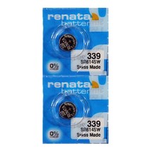 Renata 339 SR614SW Batteries - 1.55V Silver Oxide 339 Watch Battery (10 Count) - £4.74 GBP+