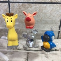 Fisher Price Little People Animal Figures Lot Of 4 Pig Giraffe Koala - $11.88