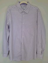 Robert Graham Shirt Mens 42 -  16.5 Purple Plaid Button Up Adult Long Sleeve - £18.63 GBP
