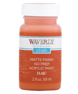Waverly Inspirations 60884E Chalk Paint, Matte, Pumpkin Orange, 2 Fl. Oz. - £3.09 GBP