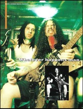 White Zombie Jay J Yuenger with Pantera Dimebag Darrell 1996 pin-up photo - $4.01