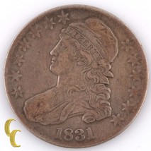 1831 Stati Uniti Cappuccio Busto Mezzo Dollaro (Extra Sottile, XF ) con Lettere - £132.52 GBP