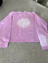 Girls Tyde Pink Tie Dye Distressed Sweashirt (14) NWT - £33.01 GBP