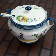Jay Willfred Andrea by Sadek Peasant Soup Tureen With Spoon Rare - £99.21 GBP