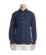 Dylan Gray Mens Navy Poplin Long Sleeve Button-Down Shirt B4HP - $25.77 CAD