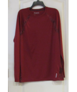 Reebok Long Sleeve Crewneck T-shirt RED Men&#39;s Sz L NWT MSRP$30 - $307.46 MXN