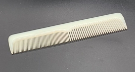 Rare Vintage Tek Hughes Ivory Nylon Hair Comb 7 1/2&quot; long - $18.69