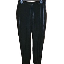 Black Velvet Pull On Pants Size 8 - £19.46 GBP