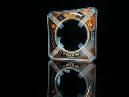 Perolo by Giz Studios Thick Glass Cigar Ashtray Measures 8" square image 13