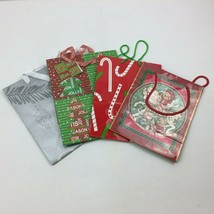 Christmas Present Gift Bag Set Bears Candy Cane Holiday Tree Joy Ornaments - $14.99