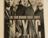 *NSYNC Live From Madison Square Tv Guide Print Ad HBO Justin Timberlake ... - $5.93