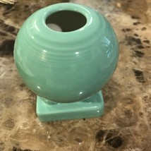 Vtg Retired Fiestaware Bulb Candle Holder Single Fiesta Seafoam Green Round - £23.50 GBP