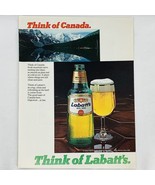 Vintage 1980&#39;s Labatt&#39;s Beer Magazine Print Ad Canada Full Color 8&quot; x 11&quot; - £5.20 GBP