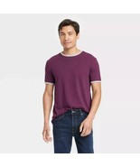 Men&#39;s Short Sleeve T-Shirt - Goodfellow &amp; Co Plum Purple Size Large - $11.93 CAD