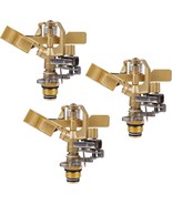 Pack of 3 Twinkle Star 1/2 Inch Brass Impact Sprinkler Adjustable 0-360 ... - $48.45 CAD