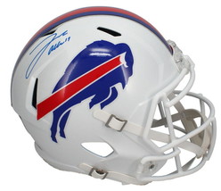 Josh Allen Autographed (Blue Ink) Buffalo Bills Full Size Speed Helmet Beckett - £544.78 GBP