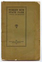 Turkey Run State Park A History &amp; Description 1925 Indiana Dept of Conservation  - £69.63 GBP