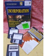 &quot;Incorporation&quot; EZ Legal Software, Vintage 1996 Win 95 v4.1 Floppy Disks... - £14.86 GBP