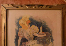 orig Le Punch Grassot Maitre de L&#39; Affiche 5 Jules Cheret in Old Deco Frame 1896 - £219.78 GBP