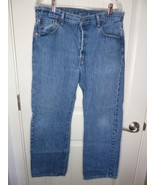 Mens Levis 501 Jeans 36x30 Classic Straight Denim Pants 100% Cotton - $33.79 CAD