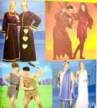Mccall&#39;s 2895 His &amp; Her Costume Pattern Caveman Toga King or Devil XS S M L XL - £11.20 GBP